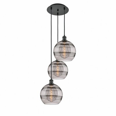 Rochester - 3 Light Cord Hung Multi Pendant In Industrial Style-35.63 Inches Tall and 16.5 Inches Wide