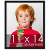 PosterPalooza | Photo Size Minimalist Black Picture Frame - UV Acrylic, Foam Board Backing, Hanging Hardware - 2 of 4
