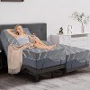 Dyonery Updated Adjustable Bed Base with 12" Form Frame Massage (Mattress color random) - 3 of 4