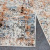Kumasinova Abstract Wave Area Rug – Blue Pattern, Medium Pile Rugs for Living Room, Easy-Clean Cut & Loop Design Living Room Rug - 4 of 4