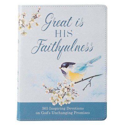 Great Is His Faithfulness Lux-Leather - (Leather Bound)