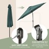 WestinTrends 9 Ft Outdoor Patio Market Table Umbrella with Tilt and Crank - 3 of 4