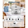 Chafing Dishes for Buffet, 5QT Round Buffet Servers and Food Warmer Set with Lid, Stainless Steel Chafers for Catering Parties Wedding - 2 of 4
