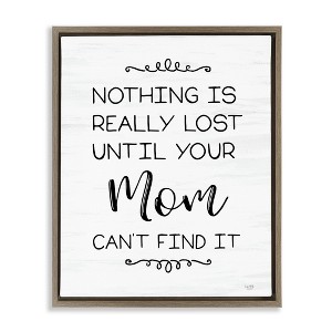 Stupell Industries Funny Nothing Is Lost Black Framed Floater Canvas Wall Art - 1 of 4
