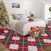 Christmas Plaid Holiday Doormat – Modern, Soft & Machine Washable, Fit for Indoor Home Spaces - 3 of 4