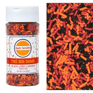 Mystic Sprinkles The Big Game: Black, Red & Orange Jimmy Mix 3oz Bottle - 1 of 4