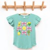 The Juniper Shop Coquette Lemonade Chart Flutter Sleeve Tee - 3T - Seafoam - 2 of 4