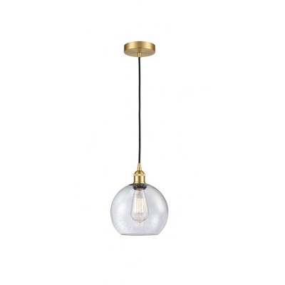 Athens - 1 Light Cord Hung Mini Pendant In Industrial Style-10.75 Inches Tall and 8 Inches Wide