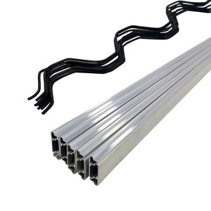 Greenhouse Lock Channel and Spring Wire,1MM Lock Channel and PVC Coated Spring Wires for Greenhouse Plastic Cover and Shade Cloth,6.6 FT - 1 of 4