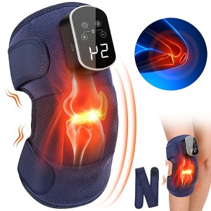 YEVYO Heated Knee Massager for Knee Pain Relief, Heated Knee Brace for Christmas Gifts for Men Women Dad Mom - 1 of 4