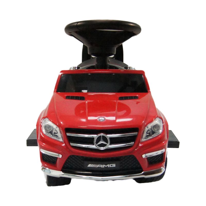 Best Ride On Cars Toddler 4-in-1 Mercedes Push Car Stroller Ride-On Toy with Horn Sounds, LED Lights, and Removable Handle, 3 of 7