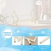 Unique Bargains Stainless Steel Magazine CD Storage Desk Decorative Bookshelf - 3 of 4
