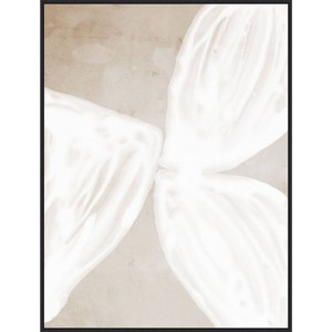 32" x 42" Blanc Spaces I by Urban Road Framed Canvas Wall Art Print - Amanti Art - 1 of 4