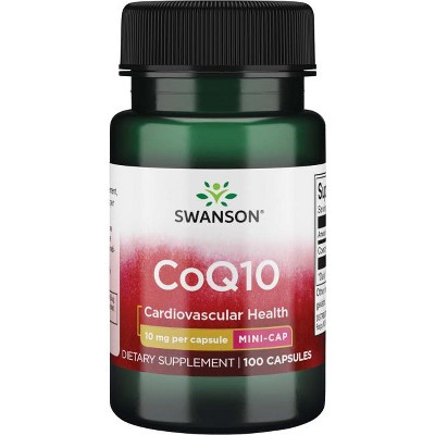 Swanson Dietary Supplements Coq10 - Mini Cap 10 mg 100 Caps.