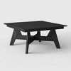 WestinTrends Avalon Modern Low Outdoor Patio Square HDPE Coffee Table - 4 of 4