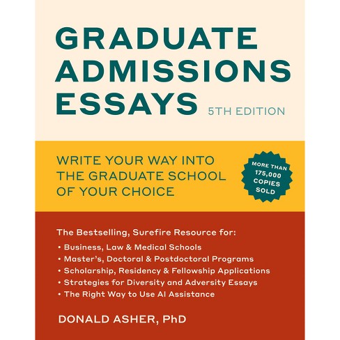 donald asher graduate admissions essays pdf