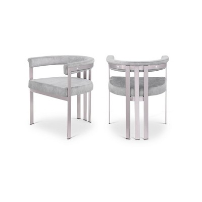 Meridian Furniture,Marcello Velvet Dining Chair, Set of 2