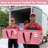 Extra Large Moving Bags with Zipper - Heavy Duty Tote for Packing Clothes, Durable Storage Bin Organizer, Multipack Set - 4 of 4