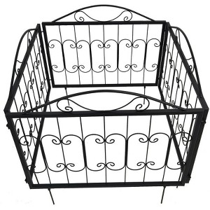 Decorative Garden Fence 4/6 Pack, 23.6in (H) x 7.9ft (L) Rustproof Metal Border Fences Decor Animal Barrier for Yard Outdoor - 1 of 1