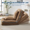 64.9" Upholstered Human Dog Bed for Adult & Pets, Large Bean Bag Bed with 5 Adjustable Position, 2 Soft Pillows - 4 of 4
