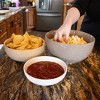 Thirstystone Ceramic Serving and Mixing Bowls with Acacia Wood Lids, Set of 3 Nesting Bowls for Food Prep, Storage, and Holiday Serving - 4 of 4