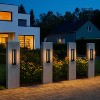 ALOADECOR H22" Large Dusk to Dawn Modern Outdoor Wall Light 24W Integrated LED Exterior Wall Sconce with Black for Garage Entryway - 4 of 4