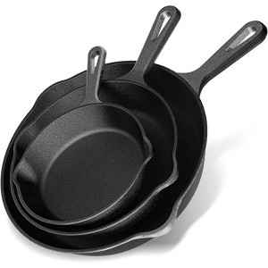 YASHE Nonstick Induction Frying Pan Set – Granite Skillet Pans, 8", 9.5", & 11" – Heat-Resistant Handles, Perfect Christmas Gift for Women - 1 of 1