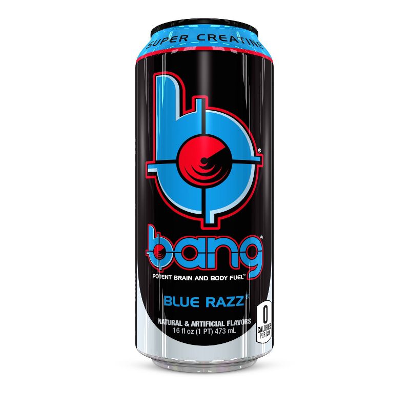 BANG Blue Razz Energy Drink - 16 fl oz Can, 1 of 3