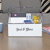 AuldHome Design Enamelware Farmhouse Caddy w/ Handle, Vintage Style Sort and Store Carryall - 2 of 4