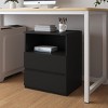KWPZQEB Nightstand with Charging Station, Side Table with 2 Drawers & Open Shelf, Bedside Table Set of 2, Wood End Table for Living Room - 4 of 4