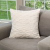 HGTV Art Deco Brushed Faux Fur Pillow Snowbound 14 x 20 inches - 2 of 4