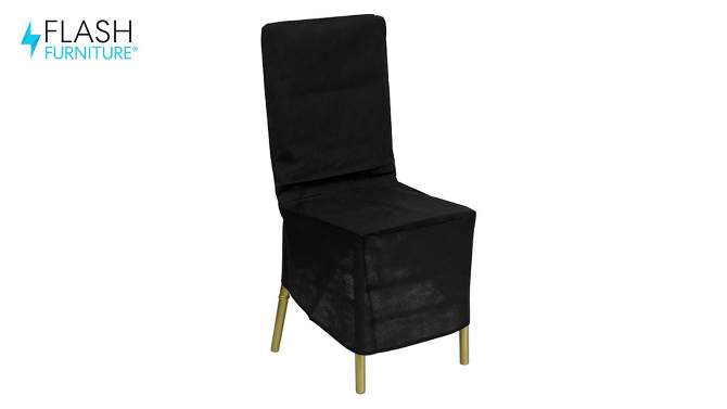 Flash Furniture Black Fabric Chiavari Chair Storage Cover, 2 of 4, play video