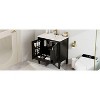 30 Inch Vintage Bathroom Vanity with Sink, Two Doors with Shelf, Soft Close Door Hinges-Christopher Knight Home - 3 of 4