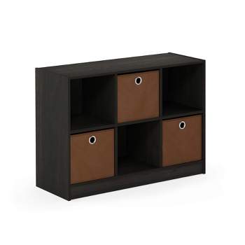 Furinno Basic 3x2 Bookcase Storage w/Bins