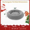 JOEJOY Round Dog Bed with Anti-Slip Bottom & Removable Cover,Rabbit Fur and Teddy Fabric with Drawstrings - 2 of 4
