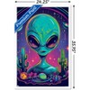 Trends International Shawna Stewart - Space Watcher Alien Framed Wall Poster Prints - 3 of 4
