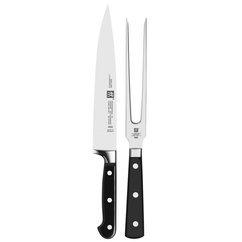 ZWILLING Professional "S" 2-pc Carving Knife & Fork Set, 1 of 2