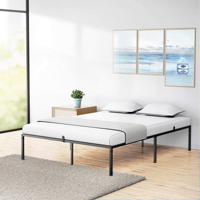 homfan Bed Frame Heavy Duty Steel Slat Mattress Foundation, No Box Spring Needed, Easy To Assemble, Noise Free