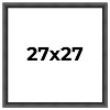 PosterPalooza | Square Refined Black Picture Frame - UV Acrylic, Foam Board Backing, Hanging Hardware - 2 of 4