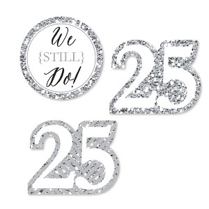 Big Dot of Happiness We Still Do - 25th Wedding Anniversary - DIY Shaped Party Cut-Outs - 24 Count - 1 of 4