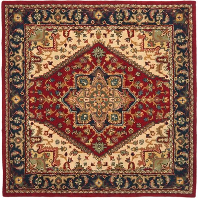 Heritage Hg625 Hand Tufted Area Rug - Red - 4'x4' - Safavieh. : Target