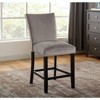 NicBex Set of 2 Dining Chair Modern Kitchen Armless Chair with Nailhead Trim & Wood Legs,Gray - 2 of 4
