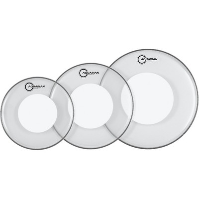 Aquarian Super-2 Drumheads with Power Dot Fusion Pack