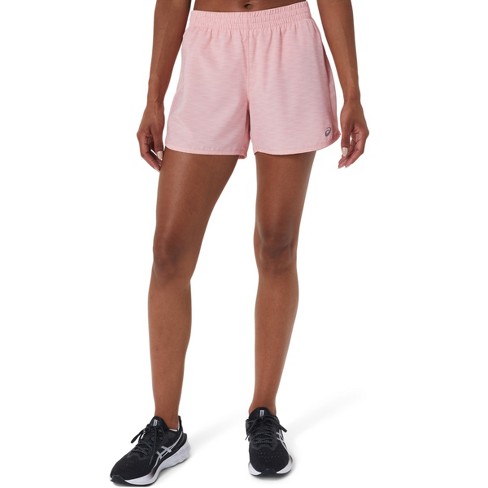 asics pink shorts