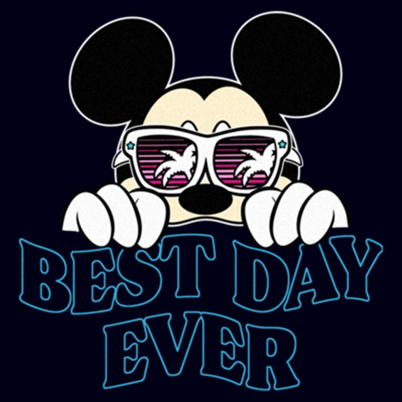 Women's Mickey & Friends Tropical Best Day Ever T-Shirt, 2 of 5