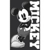 Women's Mickey & Friends Black and White Mickey Mouse Racerback Tank Top - 2 of 4