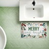 Stupell Industries Merry And Bright Seasonal Florals Printed Plush Bath Mat And Bath Rug, Design By Kim Allen, 18"X30" - 3 of 4