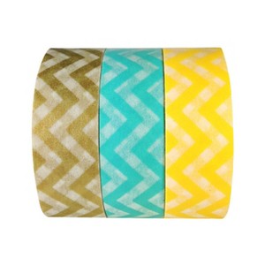 Wrapables Sea Breeze Retro Japanese Masking Tape Washi Tape, Set of 3 - 1 of 2