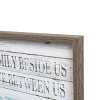23.5" x 15.5" Family Love MDF Wall Sign Panel White - Prinz: Modern Home Decor, Horizontal Quote Adage Art - 3 of 4