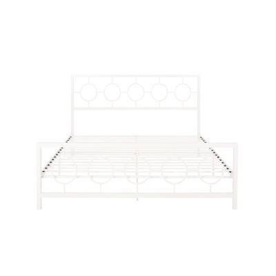 GDFStudio Anuta King Size Modern Iron Platform Bed Frame
